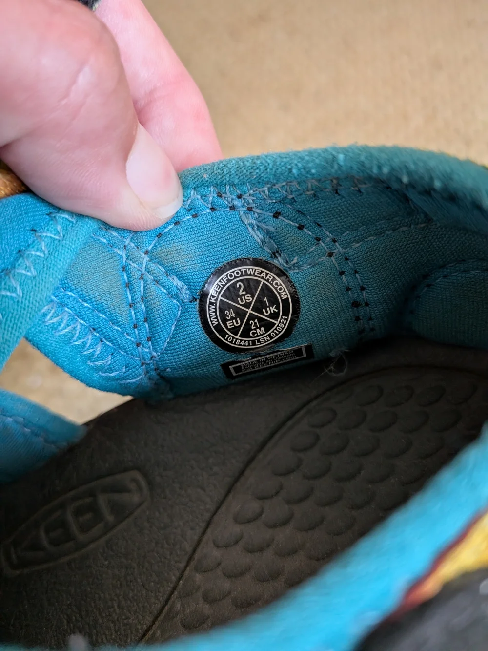 KEEN Newport H2 Kids Size 2 Multicolor Washable Sandals